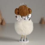 Интерьерная кукла текстильная «Принцесса-ангел в пушистом платье с сердечком», 7?7?16 см