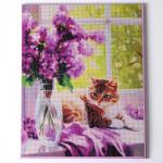 Алмазная вышивка полное заполнение «Рыжий кот», на раме, 40?50 см