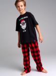 Комплект для мальчиков: брюки текстильные, фуфайка трикотажная (футболка)