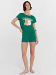 Пижама женская зеленая с принтом и надписью Mark Formelle