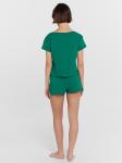 Пижама женская зеленая с принтом и надписью Mark Formelle