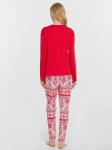 Пижама женская красная с принтом Mark Formelle