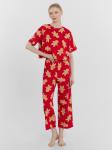 Пижама женская красная с принтом Mark Formelle