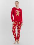 Пижама женская красная с принтом Mark Formelle