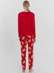 Пижама женская красная с принтом Mark Formelle