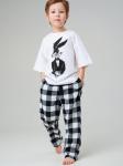 Комплект для мальчиков: брюки текстильные, фуфайка трикотажная (футболка)