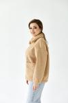 Дублёнка женская демисезонная  22765 (кэмел барашек)
