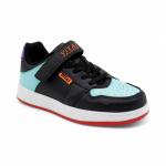 Кроссовки 3653-18 черно бирюзовые п/п