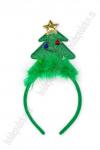 Новогодний ободок 23 см "Ёлочка" (SF-1708) зеленый