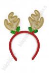 Новогодний ободок 23 см "Рожки" (SF-1708) золото