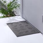 Коврик влаговпитывающий придверный без окантовки Доляна «Ножки и листочки», 38?58 см, цвет МИКС