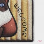 Коврик придверный Доляна «Котик», ПВХ, 40?60 см