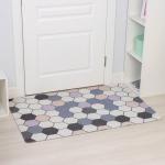 Коврик придверный Доляна «Лофт», вырезной, грязезащитный, 80?120 см