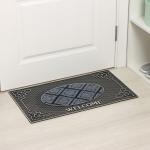 Коврик придверный Доляна Welcome, резиновый, прямоугольный, 40?70 см, МИКС