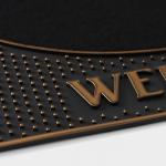 Коврик придверный Доляна Welcome, резиновый, прямоугольный, 40?70 см, МИКС