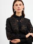 Блузка из кружевной ткани OD-977-2 черный