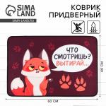 Коврик придверный «Что смотришь?», 40?60 см