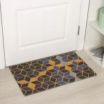 Коврик придверный Доляна «Бурлеск», грязезащитный, вырезной, 45?75 см