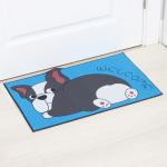 Коврик влаговпитывающий придверный «Доляна. Бульдог», без окантовки, 38?57 см, синий