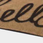 Коврик придверный Доляна Hello, без окантовки, 40?60 см, бежевый