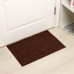 Коврик придверный Доляна «Восточная сказка», влаговпитывающий, без окантовки, 38?57 см, коричневый