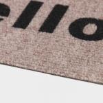 Коврик придверный Доляна Oh, Hello, влаговпитывающий, без окантовки, 40?60 см, бежевый