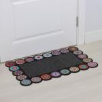 Коврик придверный Доляна «Глория», с окантовкой, 46?75 см