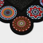 Коврик придверный Доляна «Глория», с окантовкой, 46?75 см