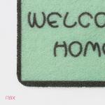 Коврик придверный Доляна «Корги», грязезащитный, 40?60 см, зелёный