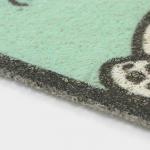 Коврик придверный Доляна «Корги», грязезащитный, 40?60 см, зелёный