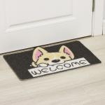 Коврик придверный Доляна «Корги», грязезащитный, 40?60 см, МИКС