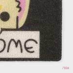 Коврик придверный Доляна «Корги», грязезащитный, 40?60 см, МИКС