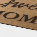 Коврик придверный Доляна Sweet Home, без окантовки, влаговпитывающий, 40?60 см, коричневый