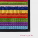 Коврик придверный Доляна Welcome, влаговпитывающий, с окантовкой, 40?60 см, цвет МИКС