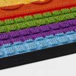 Коврик придверный Доляна Welcome, влаговпитывающий, с окантовкой, 40?60 см, цвет МИКС