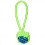 Игрушка - канат для собак мелких и средних пород НЕСКУЧАЙКА, цвет желтый, 18,5см / 45гр (лейбл)