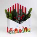 Конверт для подарка «Новогодние сладости», 18?24?7 см