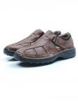 01-210-1 BROWN Полуботинки летние мужские (натуральная кожа)