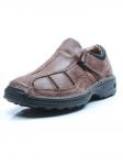 01-210-1 BROWN Полуботинки летние мужские (натуральная кожа)