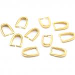 Держатель для кулона 12*2,5мм, золотистый