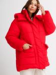 Куртка объемная женская зимняя красный