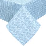 Скатерть декоративная 'NewYear' 145х145, рогожка, 100 % хлопок, 'Ёлочка голубая'