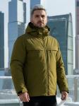 Горнолыжная куртка мужская зимняя цвета хаки 2412Kh