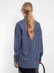 Рубашка Модная клеточка синего цвета