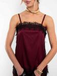 Блуза-топ Шантилье (бордовый)