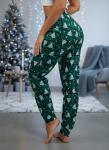 Брюки женские, модель 162, трикотаж (Ёлочка, зеленый)