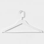 Плечики - вешалки для одежды LaDо?m Eliot, 44?24 см, 3 шт., широкие плечики, белые