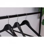 Плечики - вешалки для одежды LaDо?m Bois, 3 шт., с перекладиной, широкие плечики, сорт А, 44.5?1.2?23 см, дерево