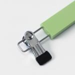 Вешалки для брюк и юбок LaDо?m Brillant, 28?12?2.3 см, 2 шт., деревянные, с зажимами, фисташковые