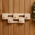 Вешалка для бани и сауны «Гармония», деревянная, настенная, 5 крючков, «Добропаровъ»